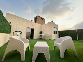 modern roof top greenery terrace